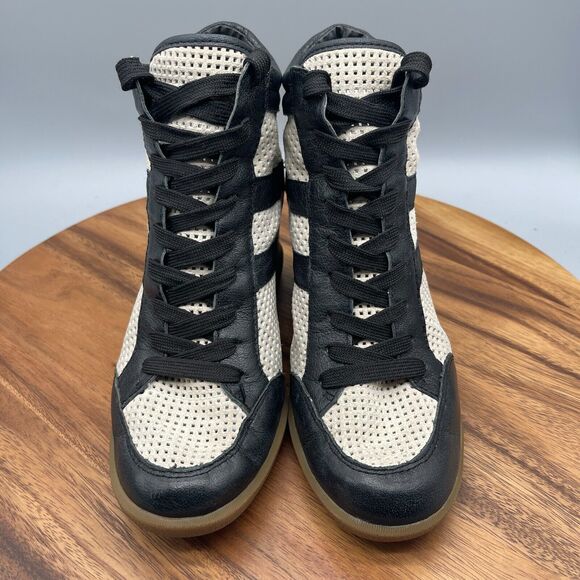 Sam Edelman Bolton Womens Size 8.5 M Wedge Heel High Top Sneakers Suede Leather - Picture 2 of 8